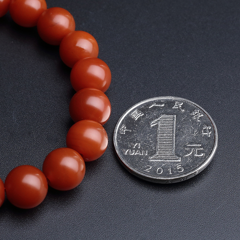 柿子红南红手串 - 红掌柜