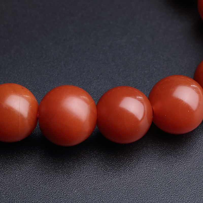 保山柿子红南红手串 - 红掌柜