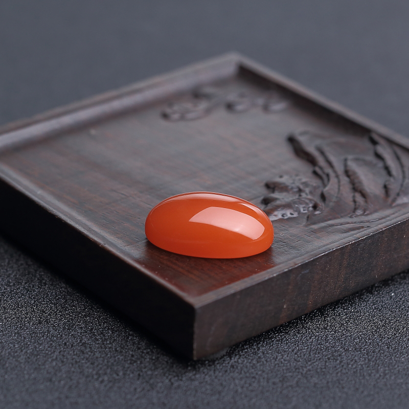 天然南红戒面 - 红掌柜