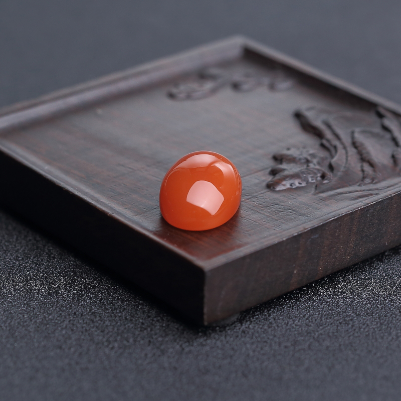 天然南红戒面 - 红掌柜