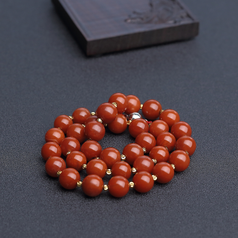 10mm保山南红项链-红掌柜