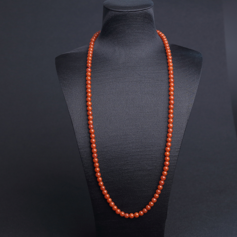 云南保山天然南红佛珠 - 红掌柜
