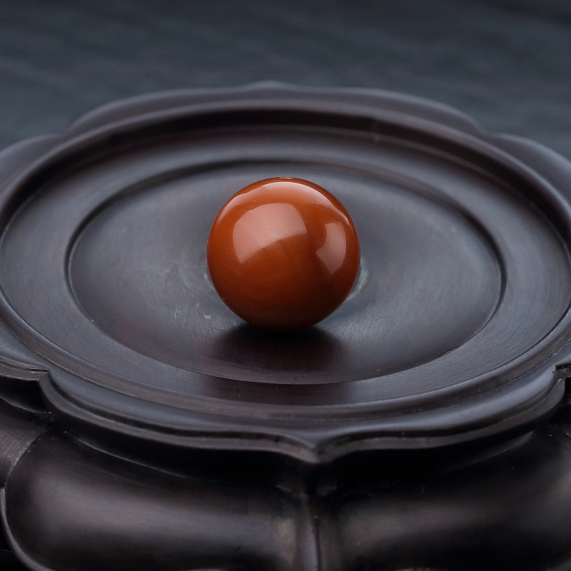 柿子红南红圆珠-红掌柜