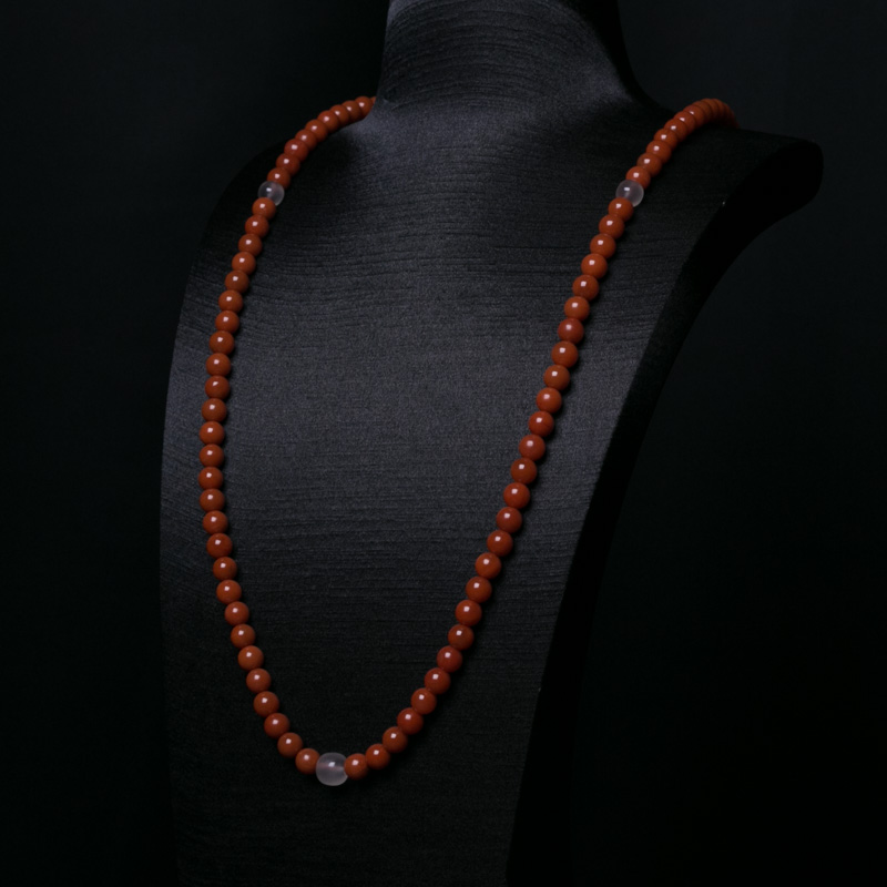 南红108佛珠-红掌柜