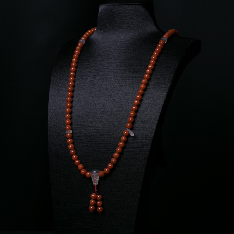 南红108佛珠-红掌柜