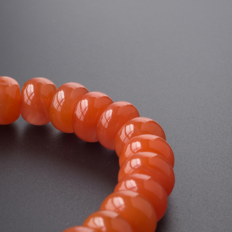 川料天然南红算盘珠手串 - 红掌柜