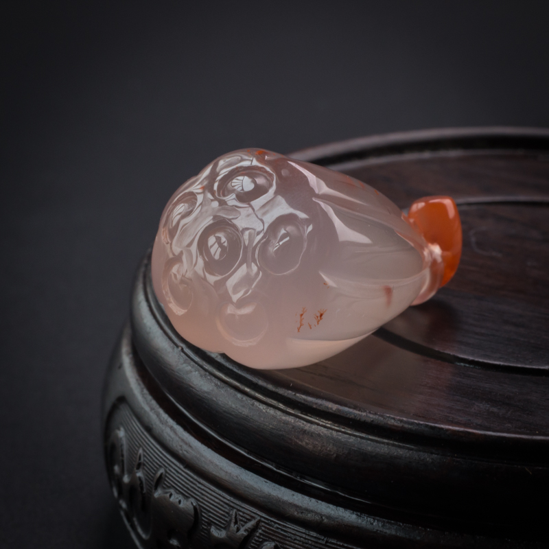 南红莲蓬吊坠-红掌柜