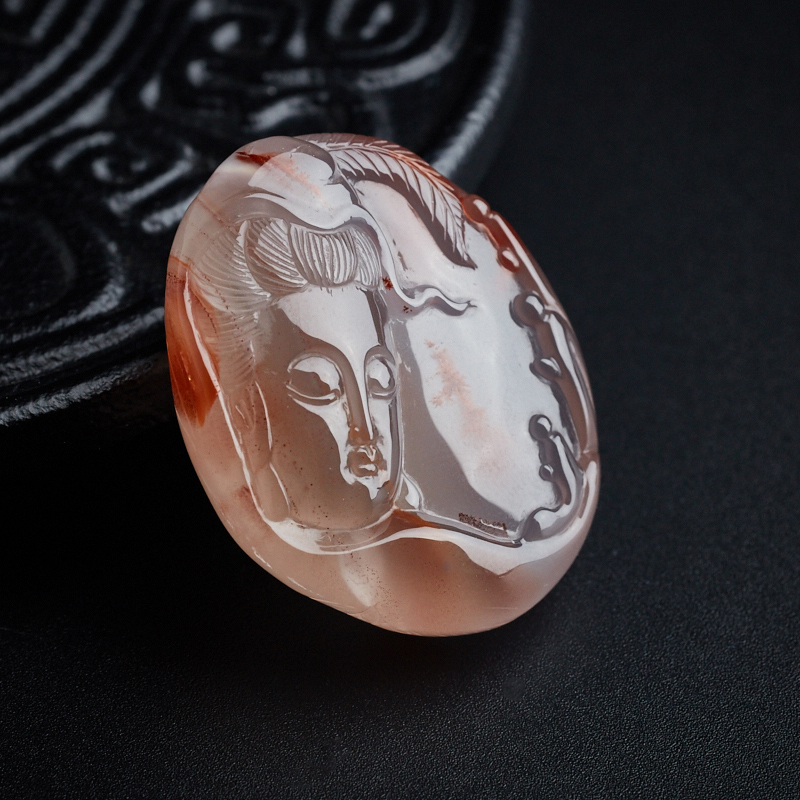 冰飘南红观音吊坠-红掌柜