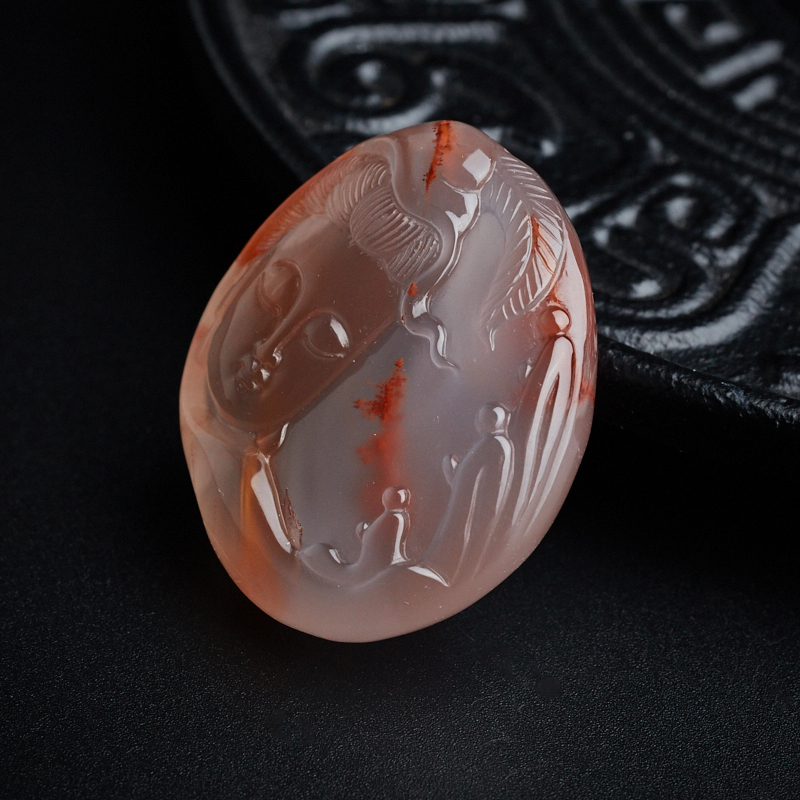 南红观音吊坠-红掌柜