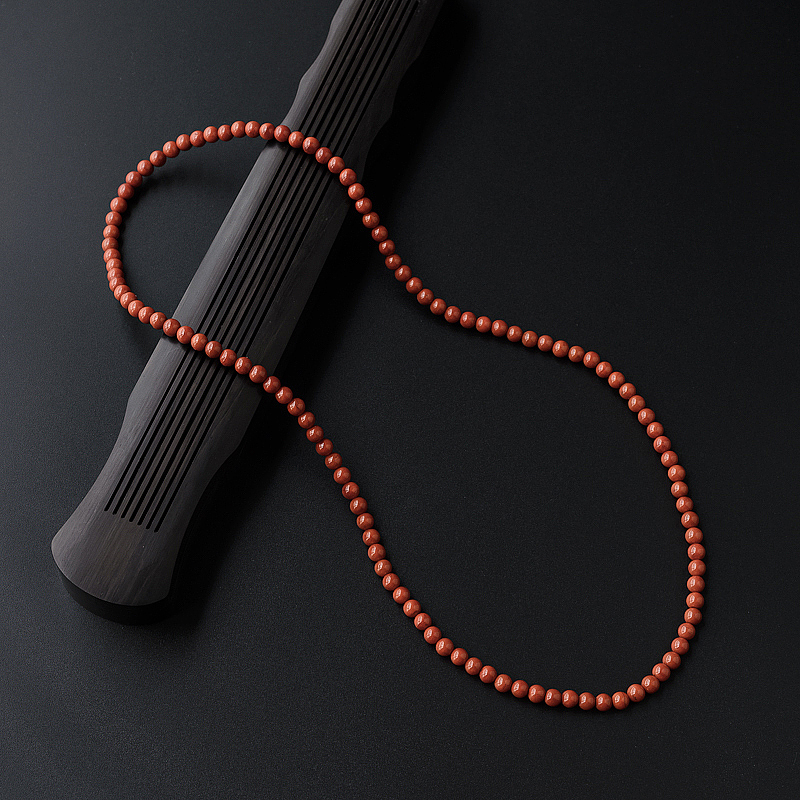 柿子红南红佛珠-红掌柜