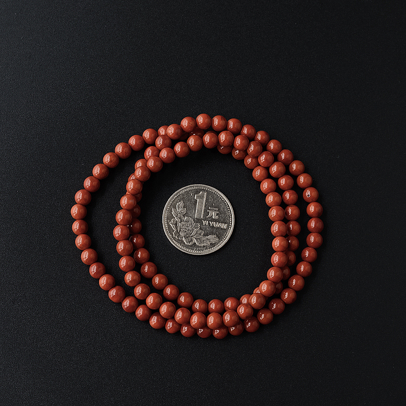 川料南红佛珠-红掌柜