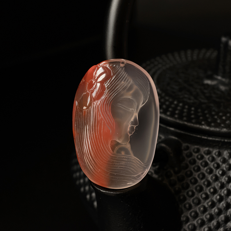 天然南红吊坠-红掌柜