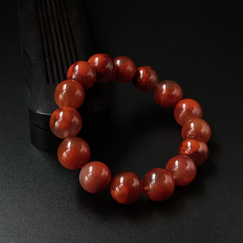 冻料南红手串-红掌柜