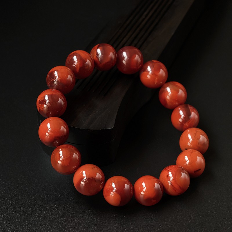 冻料南红手串-红掌柜