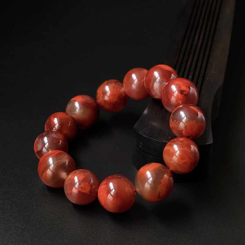 南红手串-红掌柜