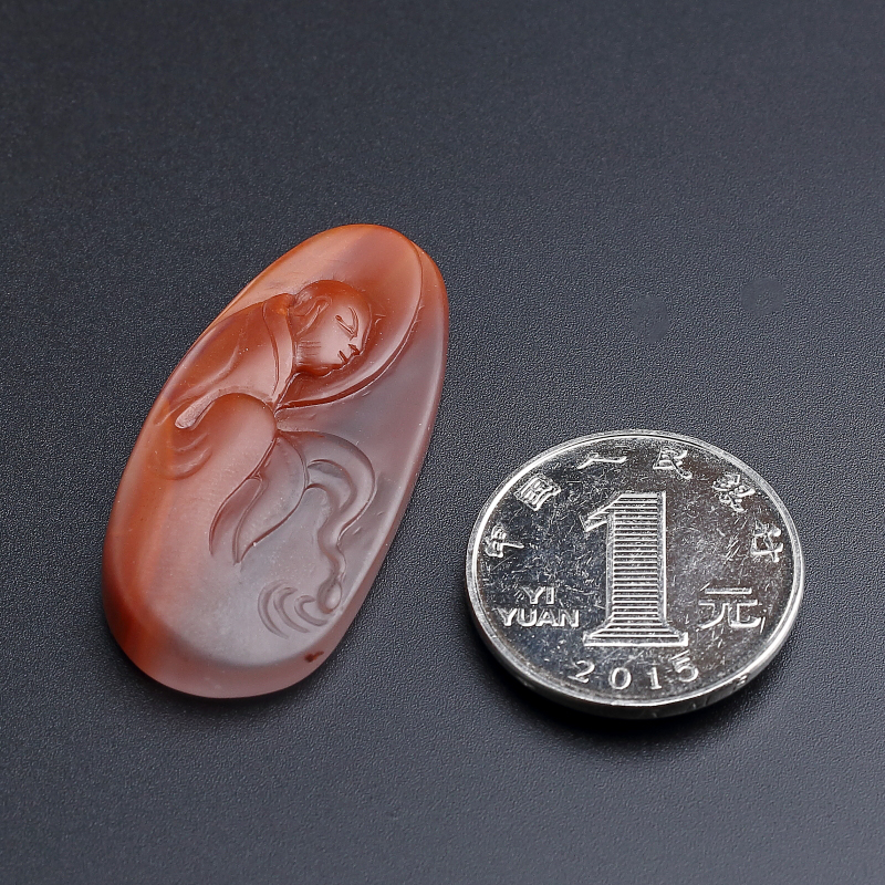 柿子红南红吊坠-红掌柜