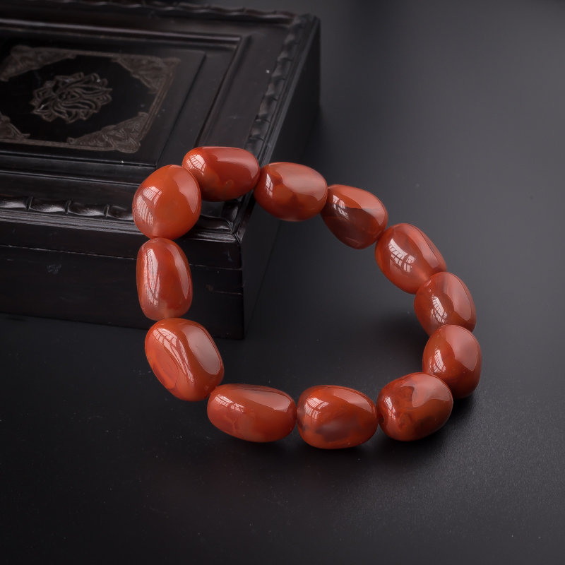南红随形手串 - 红掌柜