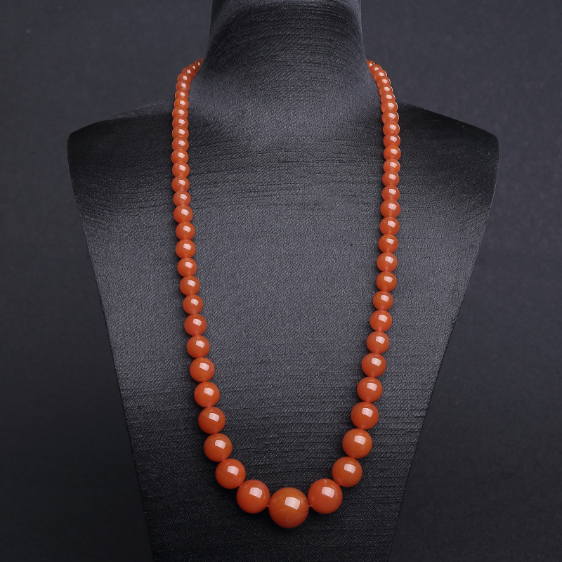 川料天然樱桃红南红塔链-红掌柜