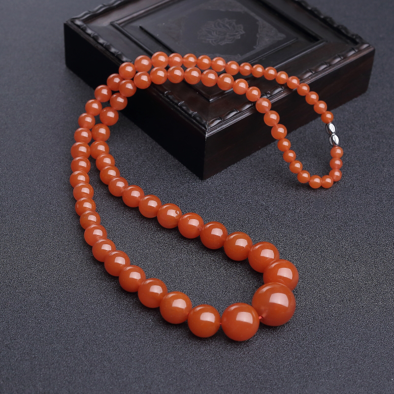 川料樱桃红南红塔链-红掌柜