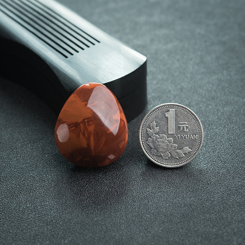 川料火焰纹南红吊坠-红掌柜