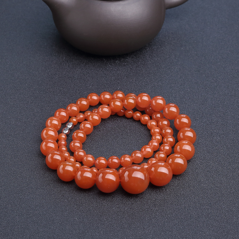 川料樱桃红南红塔链-红掌柜