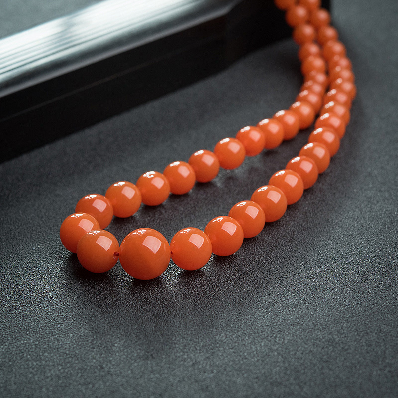 天然南红塔链-红掌柜