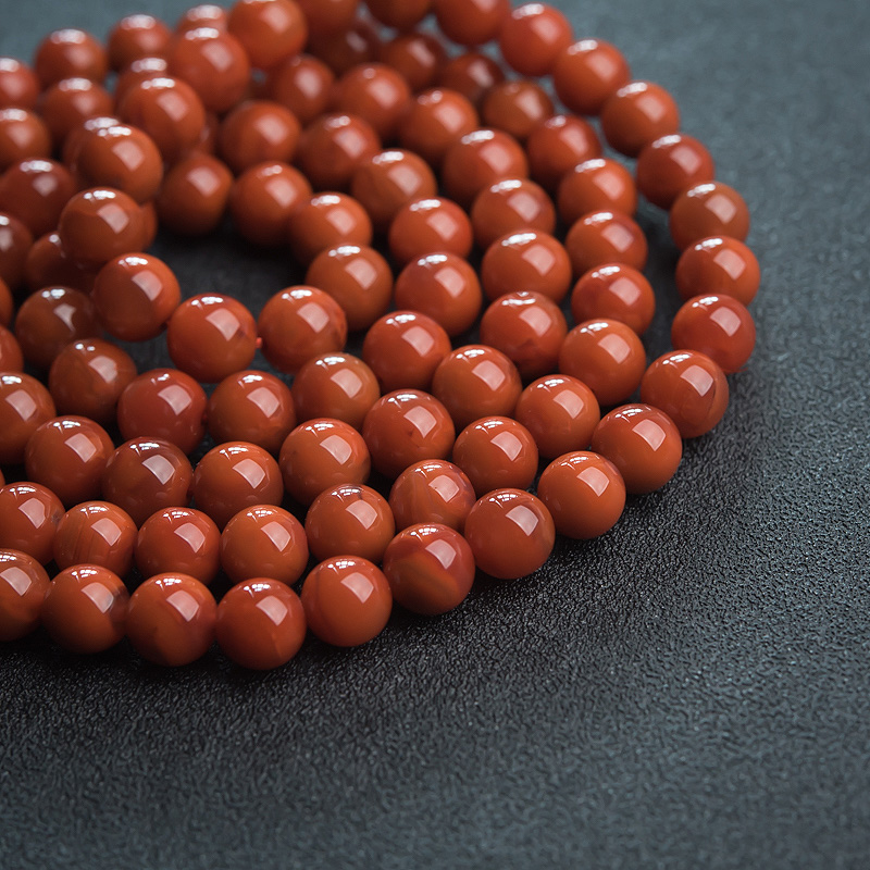 柿子红南红108佛珠-红掌柜