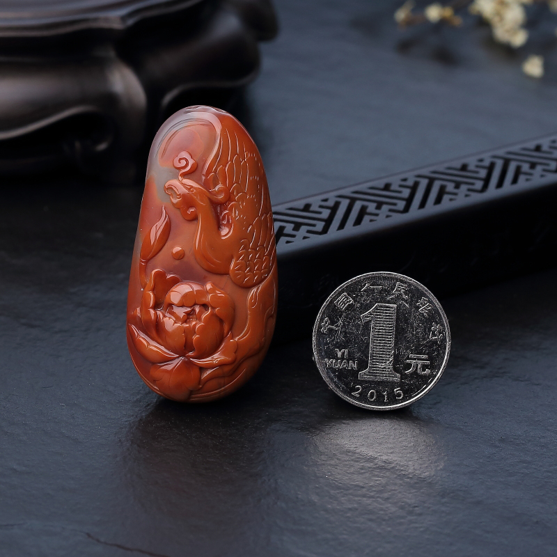 南红吊坠-红掌柜