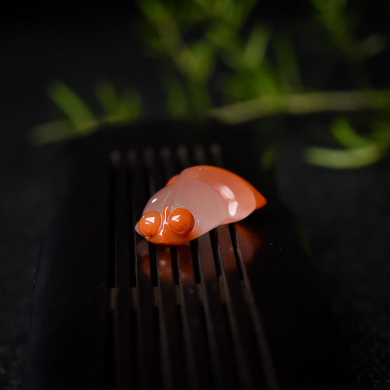 四川南红金鱼套装（四件）-红掌柜