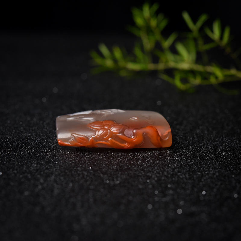 四川南红花鸟吊坠-红掌柜