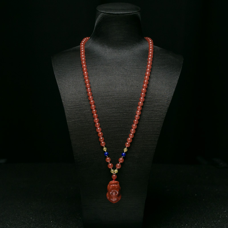 南红貔貅项链-红掌柜