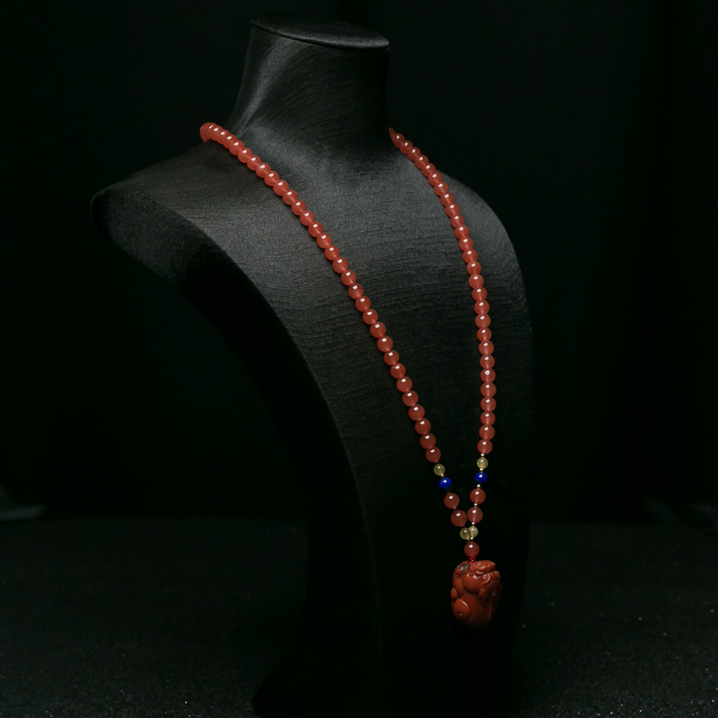 四川南红貔貅项链-红掌柜