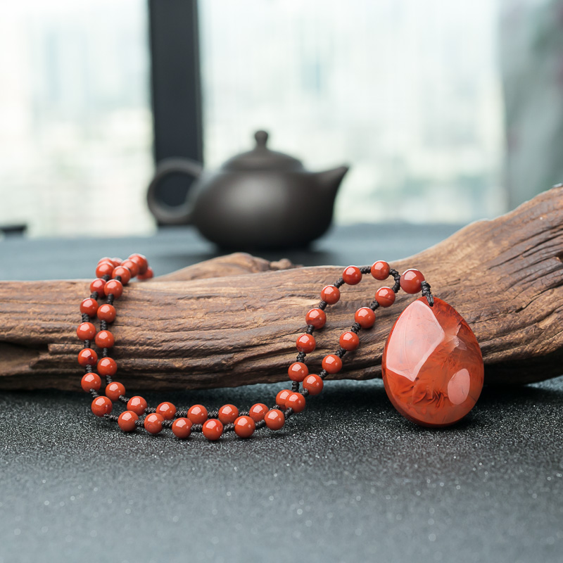 四川南红随形项链-红掌柜