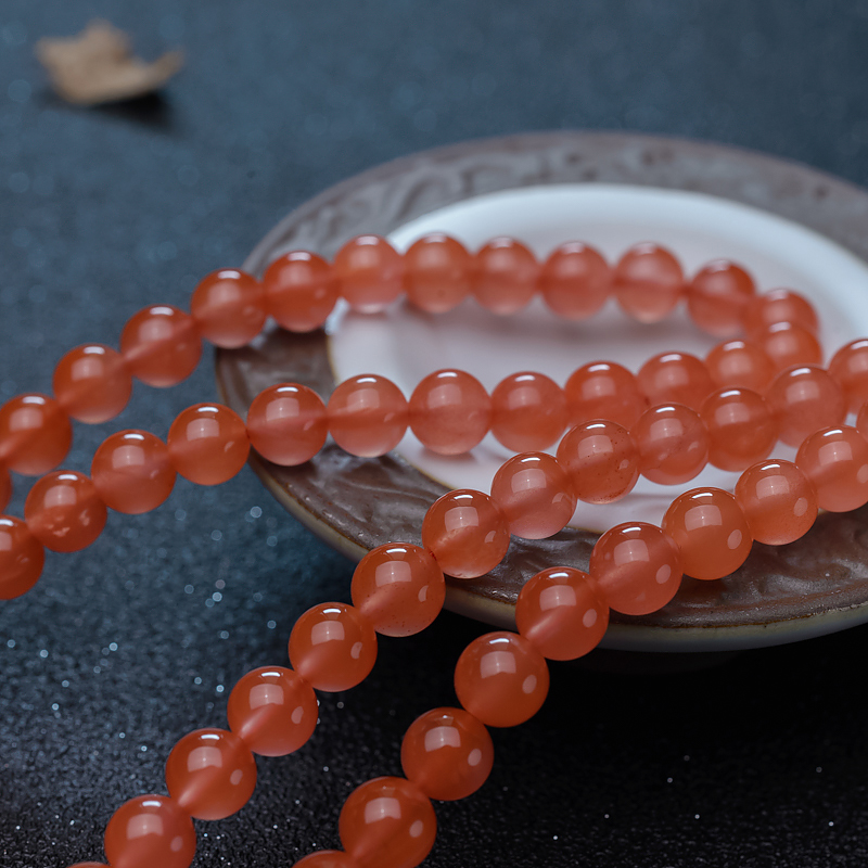 川料南红貔貅项链-红掌柜