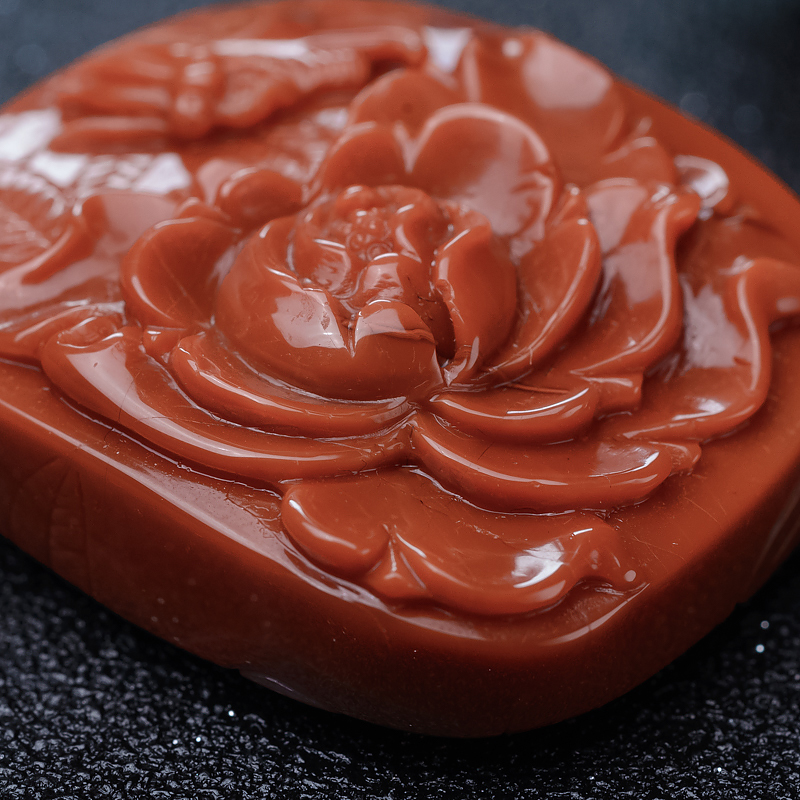 柿子红南红吊坠-红掌柜