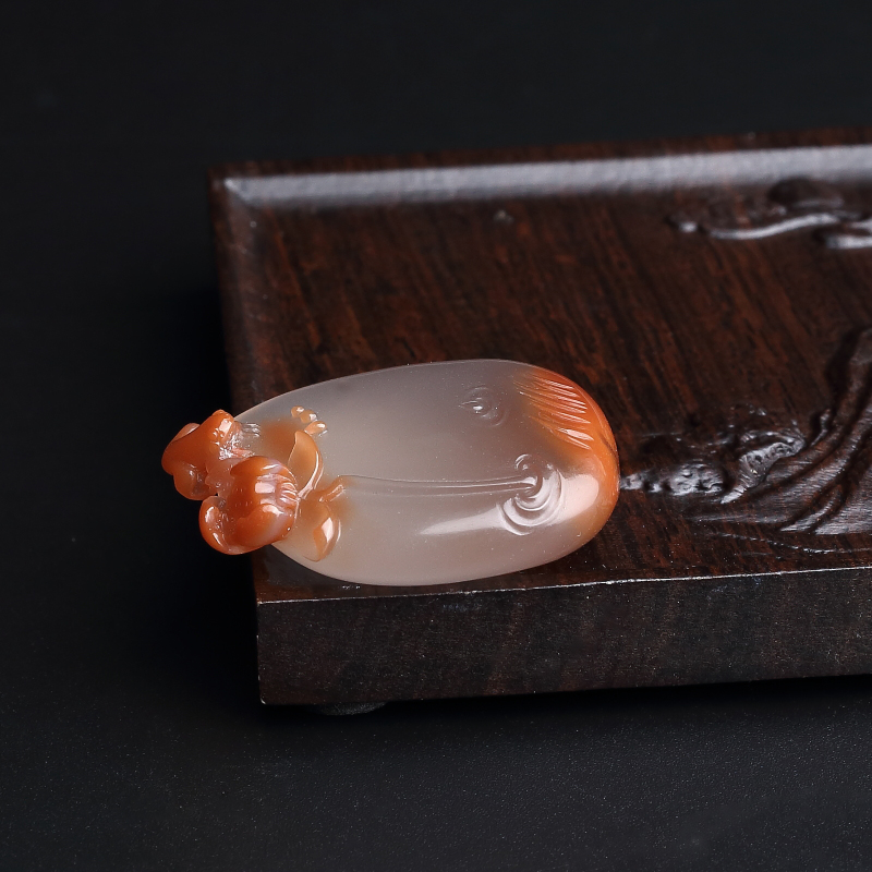 南红多子多福吊坠-红掌柜