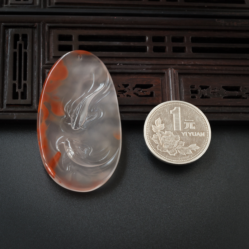 川料南红吊坠-红掌柜