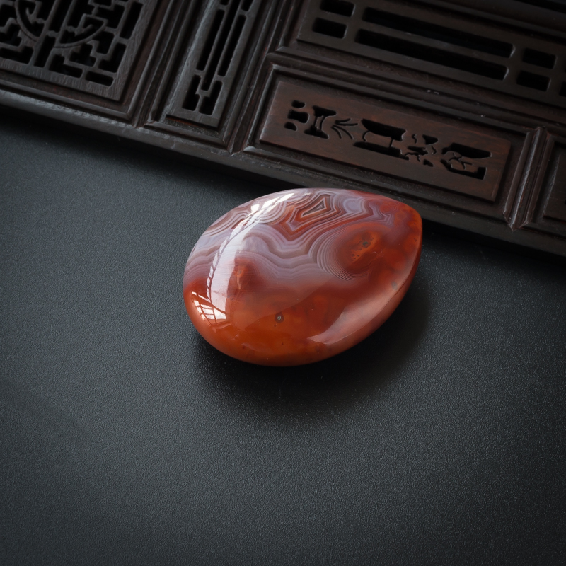 红白料南红吊坠-红掌柜