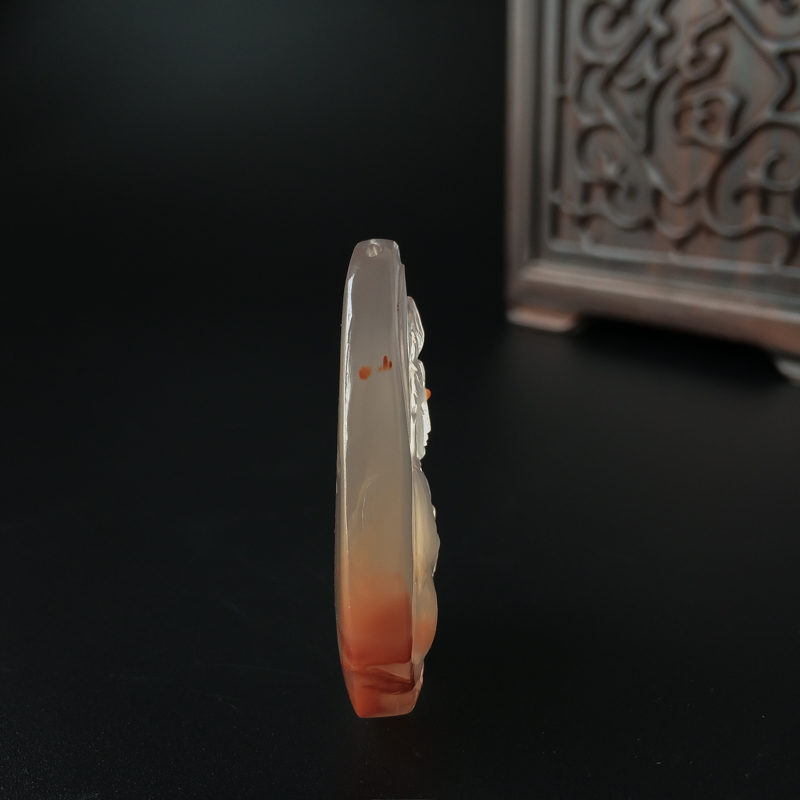 川料天然冰飘南红观音 - 红掌柜