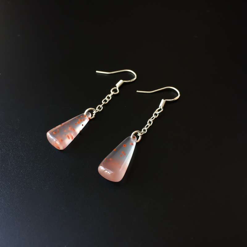 冰飘南红耳坠-红掌柜