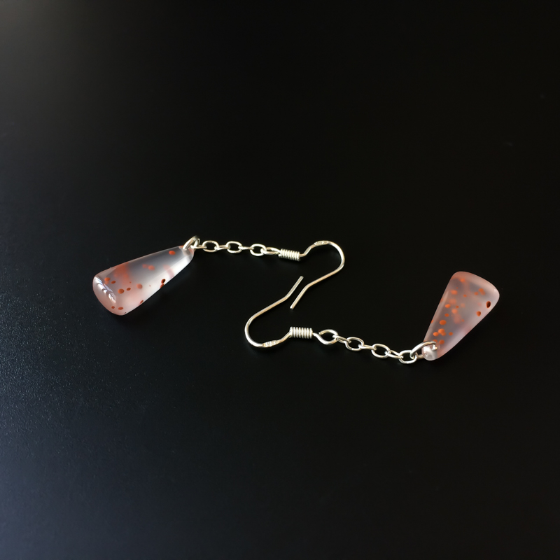 天然南红耳坠-红掌柜