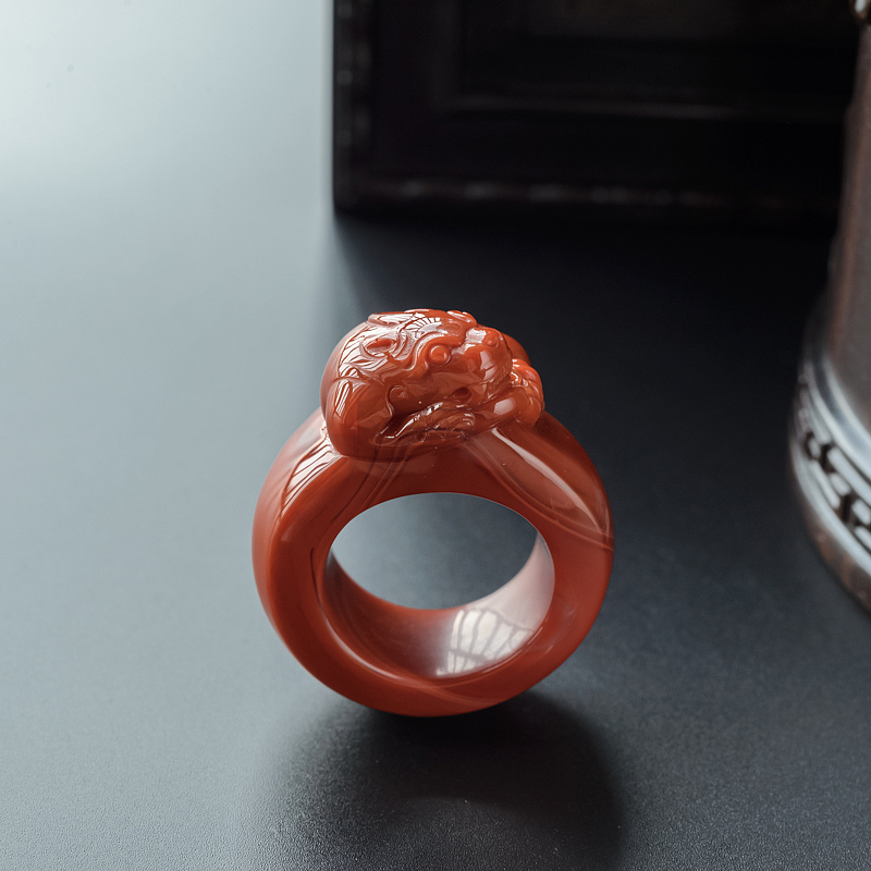 南红扳指-红掌柜