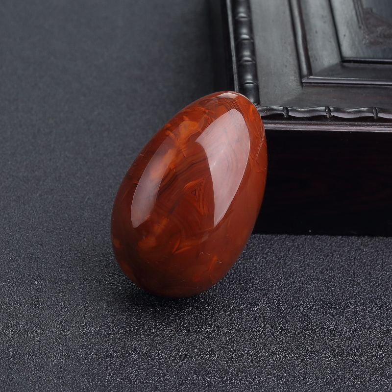 天然火焰纹南红随形吊坠-红掌柜