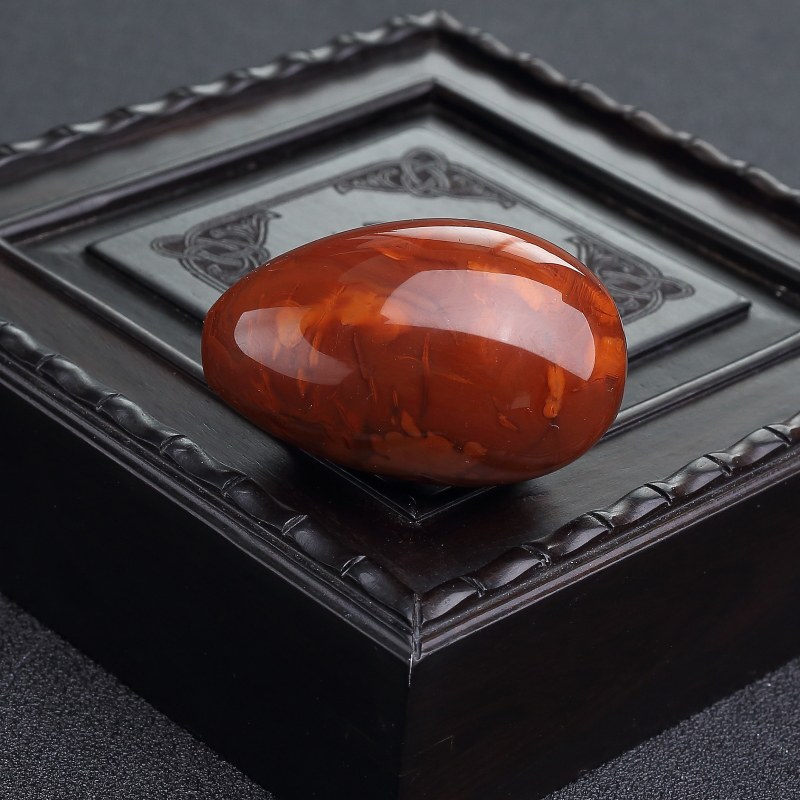 川料天然火焰纹南红吊坠-红掌柜