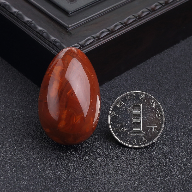 川料火焰纹南红吊坠-红掌柜