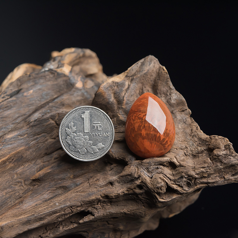 四川凉山南红水滴吊坠-红掌柜