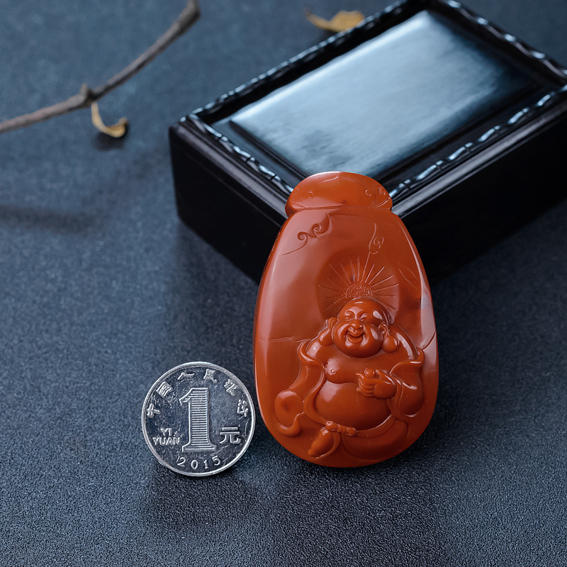 南红弥勒佛-红掌柜