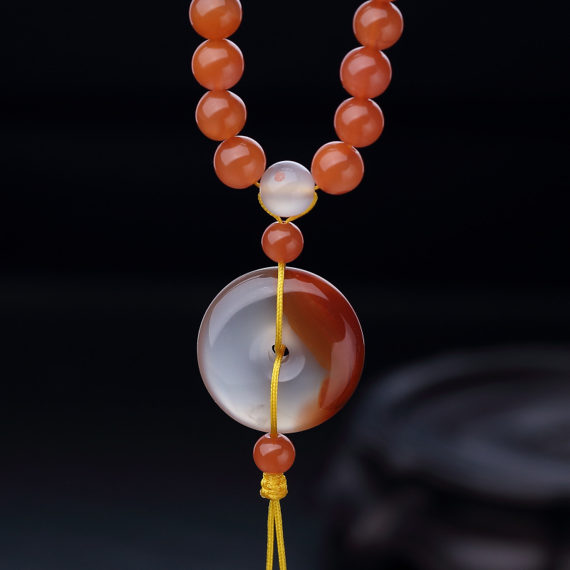 天然樱桃红南红长链-红掌柜