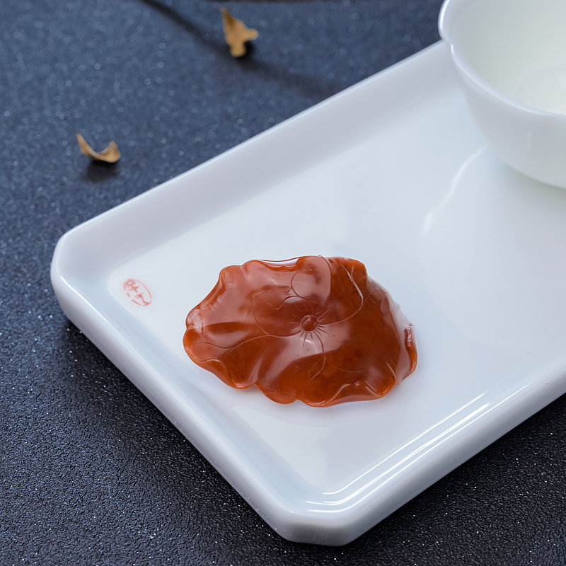 四川冻料南红青蛙小摆件-红掌柜