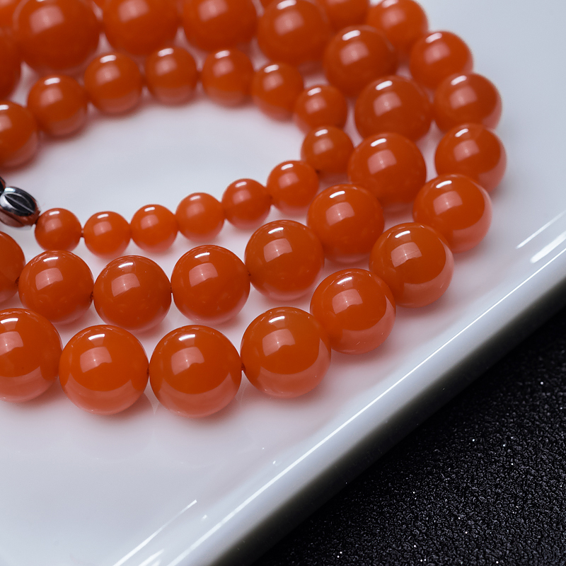 川料樱桃红南红塔链-红掌柜